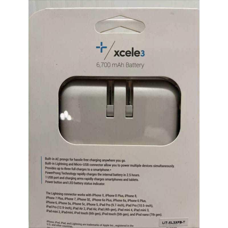 TYLT Tilt xcele3 Portable Charger With Adapters