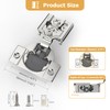 Furniware 30 Pieces 5/8 inch Overlay Soft Close Cabinet Hinges