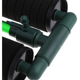 PETSOOO QS200A Aquarium Double Sponge Filter Super Biochemical Filter Sponges for FishTank Aquarium Filter with Media Container for Fish Tank Oxygen Increasing and Cycle (Filter)