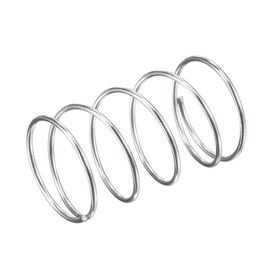 sourcing map Compression Spring, 304 Stainless Steel Compression Springs, Silver Spiral Spring, Steel Spring 18 mm, OD 1 mm, Cable Size 9 mm, Compressed Length 30 mm, Length 5.9 N, Load Capacity, Pack