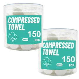 Disposable Face Towel, Compressed Towels, Coin Towel for Travel Camping Hiking, Magic Towel Portable Soft Tissue Wipes Hand Face Home Beauty (300 piece, 8×8inch)