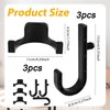 6 Pcs Storage Shed Hooks for Suncast, Black J and