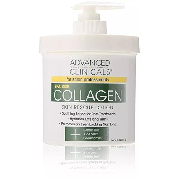 Advanced Clinicals 16oz Collagen Cream Advanced Clinicals Anti Aging Skin