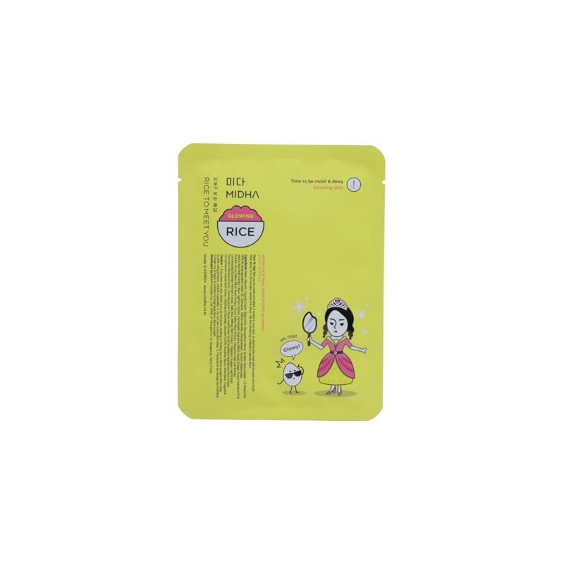 MIDHA | Mascarilla Hidratante - Leche de Arroz | 23ml