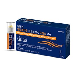 Olbareun 올바른 멀티비타민 미네랄 액상 이뮨샷 맥스 7개입 1박스 (총 7병) Correct Multivitamin Mineral Liquid Immune Shot Max 7 Pack (Total 7 Bottles)