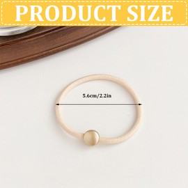 Pack of 10 Women's Hair Bobbles - Hair Bobbles Girls - Hair Bobbles, Hair Bobbles in Black, Dark Brown, Brown, Beige, Khaki, Scrunchies Girls, Hair Scrunchies Women