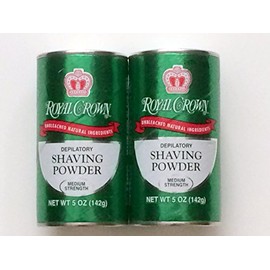 ROYAL CROWN Shaving Powder with Lemon-Lime Fragrance 5oz (Pack of 2)