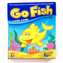 Continuum Games Go Fish Classic Card Game Fun for Children Age 3 and Up, Blue