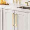 HOME EDIT 5 Pack Gold Square Kitchen Cabinet Handles 12-3/5