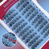 Mayhug Natural Lash Clusters Left&Right 120pcs Eyelash Clusters D Curl