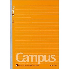 Kokuyo No-201ATN Campus Notebook (Dot Included) A4 A Ruled 0.3 inch (7 mm) 40 Sheets Set (3 Pieces)