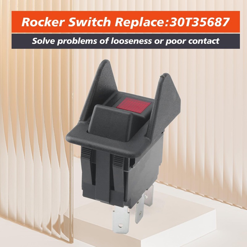 Mhrxusd 30T35687 3 Terminal Rocker Switch Compatible with Muncie Dump