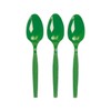 Fun Express - Kelly Green Plastic Spoons (50 Pc) -