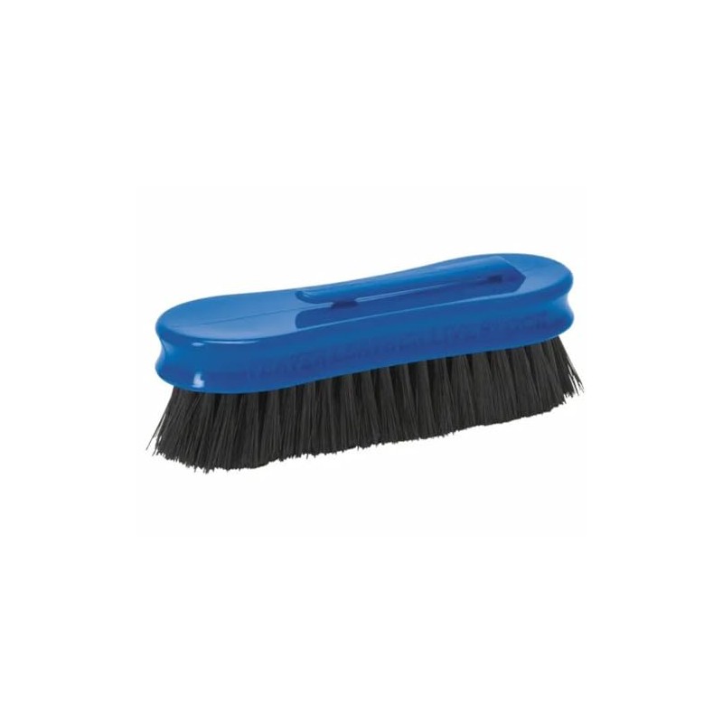Weaver Leather Livestock Small Pig Face Brush Blue, 1-1/2" x
