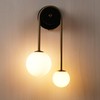 Skyblaze Mid-Century Modern Wall Sconce Glass Globes Wall Lamp Modern