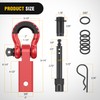 Nilight Anti-Theft Shackle Hitch Receiver 2Inch 45000 LBs Breaking Strength