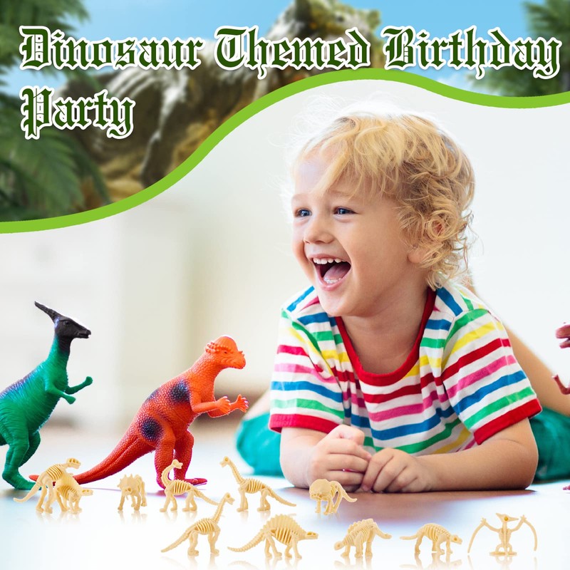 240 Pieces Dinosaur Bones Dinosaur Skeleton Toy Assorted Figures Dino