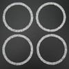 4PCS Bling Car Speaker Cover Vehicle Door Audio Speaker Reflective