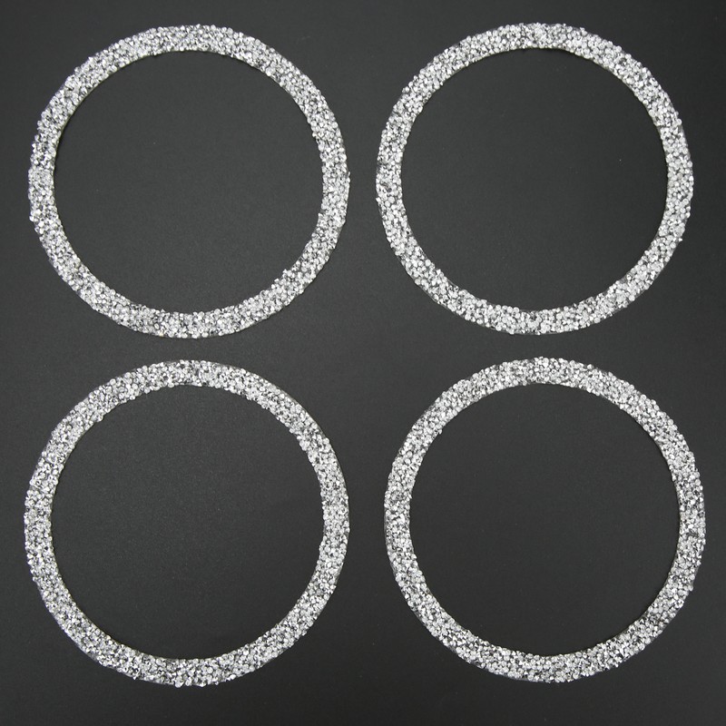 4PCS Bling Car Speaker Cover Vehicle Door Audio Speaker Reflective