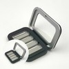 Empty 4-Compartment Tin Case for Travel Cosmetics & Makeup Palette Women's Lipstick Palette 2ea
