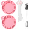4 Pcs Cat Food Spoon Dog Food Can Covers Lids