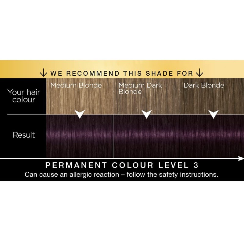 Schwarzkopf Oleo Intense, Permanent Purple Hair Dye, Ammonia Free, Up