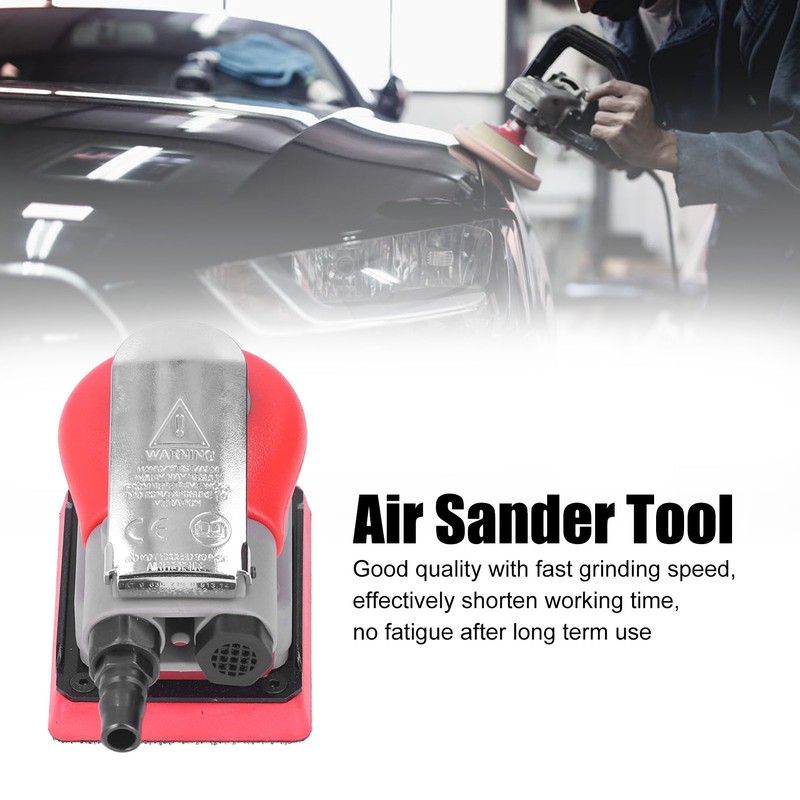 Air Sander Random Orbital Polisher Machine Handheld Square Pneumatic Tool
