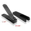 SureBuyShop KIYA Black Carbon Steel Nail Clipper with Nail Catcher