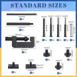 Glarks 13Pcs Universal Chain Breaker Set, Bike Chain Cutter and Riveting Tool Set ATV Motorcycle Bicycle Chain Link Removal Tool Chain Repair Tool Kit for Cam and 25 to 630 Chains
