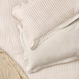 Yard Hebden Melange Stripe Cotton Pillowcase Pair