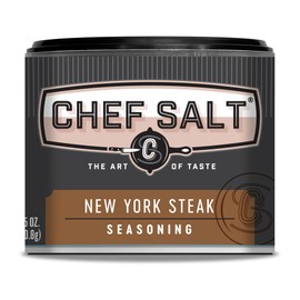 CHEF SALT NY Steak Seasoned Salt, 2.5 oz Salt Shaker