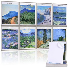 Atawlege 8 Pack Art Acoustic Panels, 48"x32" Soundproof Wall Panels, Decorative Sound Absorbing Panels with Self Adhesive, Sound Dampening Panels, Acoustic Treatment for Home, Office, Studio(Painting)