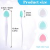 Winsyison 3pcs Silicone Lip Scrub Brush, Double-Sided Lip Exfoliator Brush