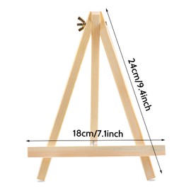 12PCS 9 Inches Tabletop Easels,Wood Easels, Easel Stand for Painting Canvases, Art, and Crafts, Tripod, Painting Party Easel, Tabletop Easels for Painting, Portable Canvas Photo Picture Sign Holder