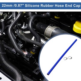 ACROPIX 22mm 0.85" Straight Coupler Silicone Hose 4-Ply Reinforced Thickness 1000mm 40inch Length for Turbo Intercooler Intake Rubber Hose Air Intake Intercooler Piping Tube Blue