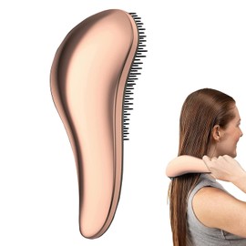 Antiestático Cepillo para Cabello, Detangling Brush,Favorece Crecimiento del Cabello, Evita Encrespamiento, en Húmedo y en Seco, Peina Cabello, Apto para Todo Tipo de Cabellos.(Oro)