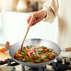 Helen's Asian Kitchen Wok, Carbon Steel and Bamboo, 14-Inches