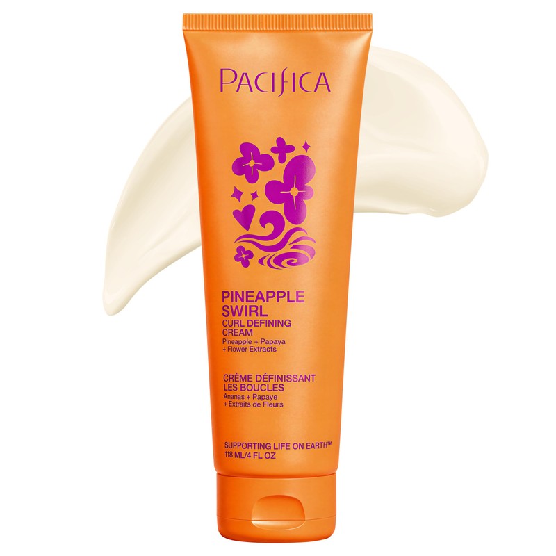 Pacifica Beauty Pineapple Swirl Curl Defining Cream, 4 Ounce