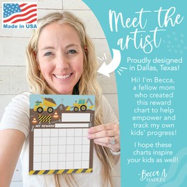 Hadley Designs Sticker Chart For Kids Behavior - 25-pack Sticker Reward Chart For Kids, Sticker Charts For Kids Incentives, Star Chart For Kids Behavior, Incentive Chart For Home and Classroom Use