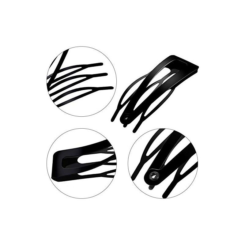 Chinco Doble Agarre Clips De Metal Broche De Pelo Pasadores
