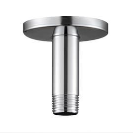 OFFO Shower Arm with Flange Universal Ceiling-Mounted Replacement Shower Arm for Fixed Shower Head and Rain Shower Head 7.6cm(3 inch) Chrome