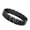 Urban Jewelry Stylish Black Solid Tungsten 8.3 Inches Link Bracelet