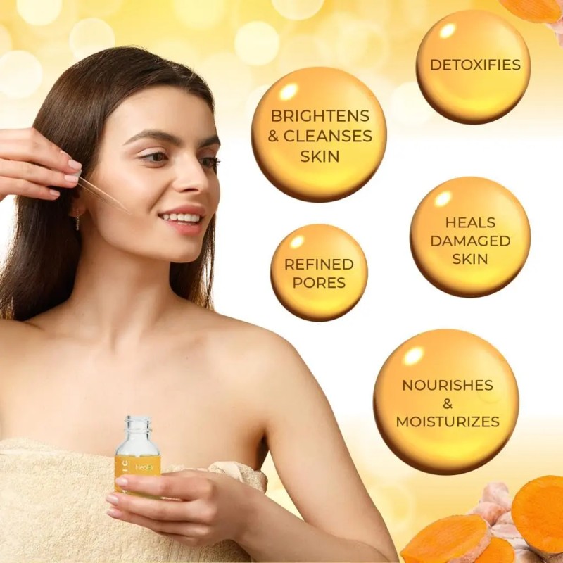 Suero De Cúrcuma Para Rostro Y Cuerpo, Suero Iluminador De