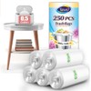0.5 Gallon Mini Strong Trash Bags, Tiny Bathroom Garbage Can