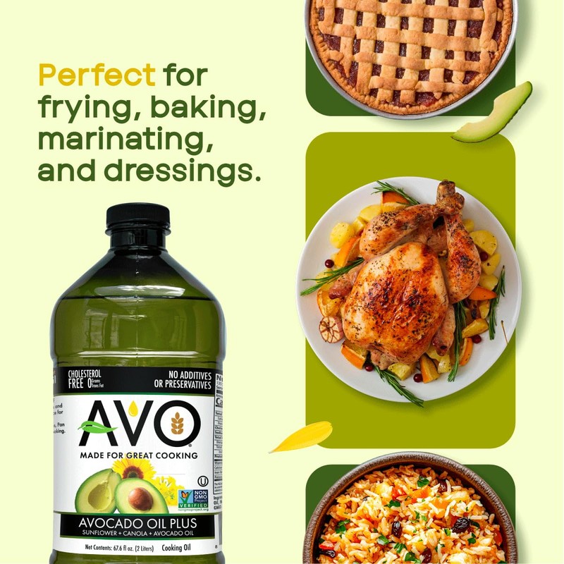Avocado Oil Blend, Non-GMO, No Preservatives, 67.6 Fluid Ounces