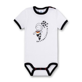 Sanetta Baby Bodysuit Short Sleeve Romper with World Champion Print - White, White