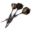 CUESOUL 22 grams Black Scorpion Steel Tip Darts Set with