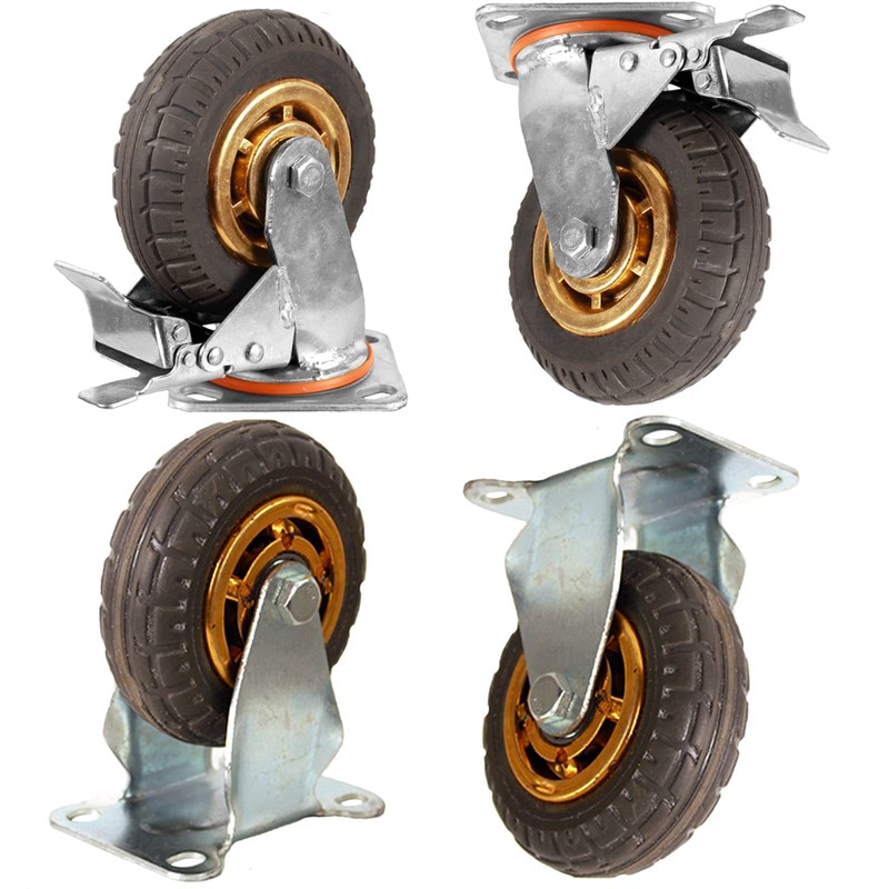 Ycvsad 5 inch Caster Wheels Heavy Duty casters Set of