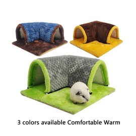 YMXWAN Rodent Collapsible Guinea Pig (Cavia Porcellus) Cuddly Tunnel for Small Animals, 34 x 34 cm