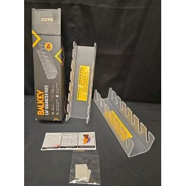 Balkey 2pc Cap Organizer Racks Holds Up To 14 Baseball Hats W/Non Slip Rubberized Base